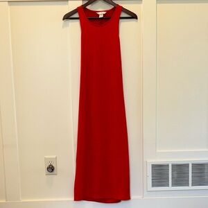H&M Red Halter Bodycon Sheath Dress Cocktail